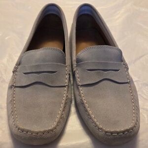 Lacoste Men’s Concurs 116 1 CAM Suede Grey Slip-on Loafers, size 11